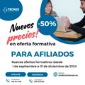 DOCENCIA TECNOS: EXCLUSIVO AFILIADOS ¡NUEVA OFERTA FORMATIVA! -50%